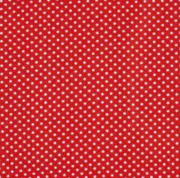 Ткань бязь 150 см ЛЮКС Горошек (красный)